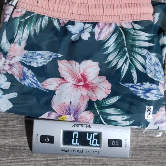 Public Record 5" Swim Trunks Hawaiian Floral Mens Large Standard Fit Unlined - Picture 14 of 14